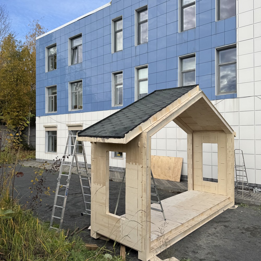 Фрагмент выполненного проекта «Модульный дом в Медгоре»