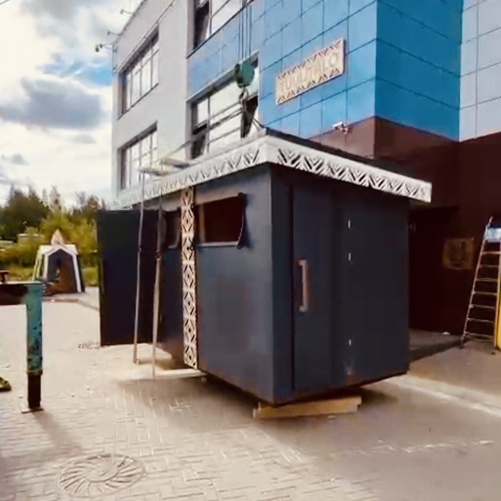 Фрагмент выполненного проекта «Модульный хозблок»